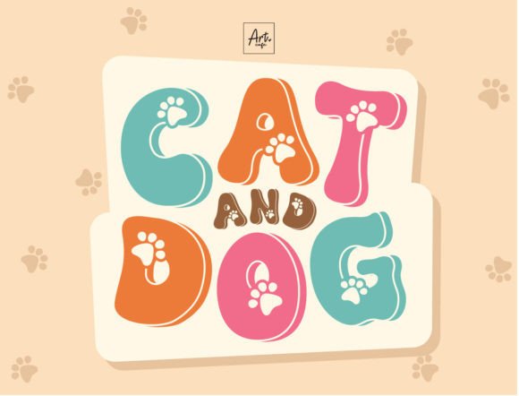 Bring Playful Energy to Your Designs with the Cat and Dog Font
