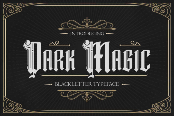 Dark Magic Font: Bold Gothic Style for Impactful Designs