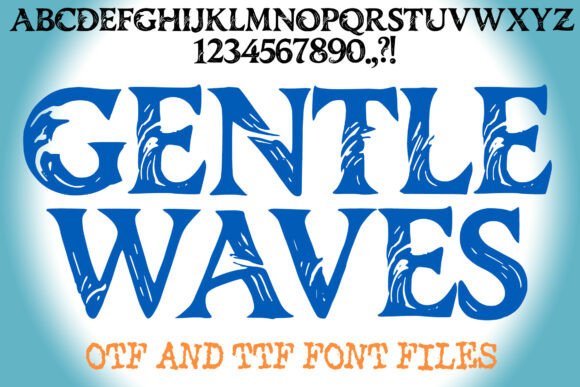 Finding Flow: How Gentle Waves Typography Captures Coastal Calm