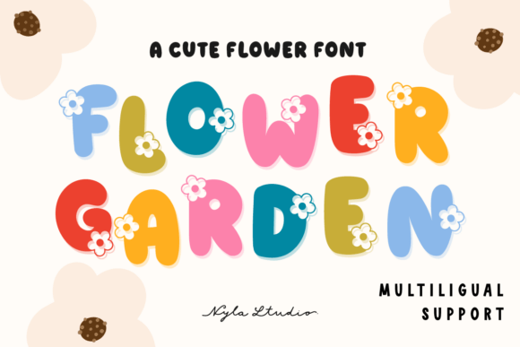 Flower Garden: A Playful Font for Creative Projects