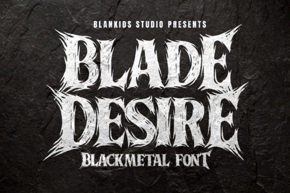 Forging a Visual Identity with the Blade Desire Typeface