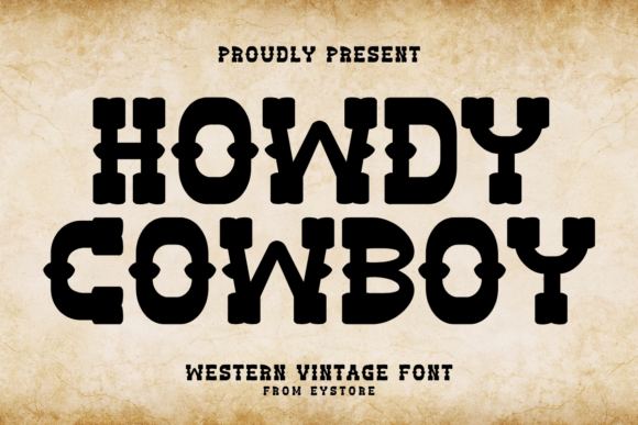 Howdy Cowboy: A Vintage Serif Font for Bold Visual Impact