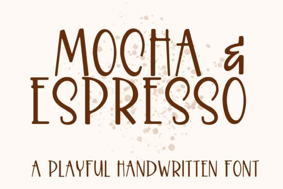 Mocha & Espresso: A Handwritten Font for Cricut with Character