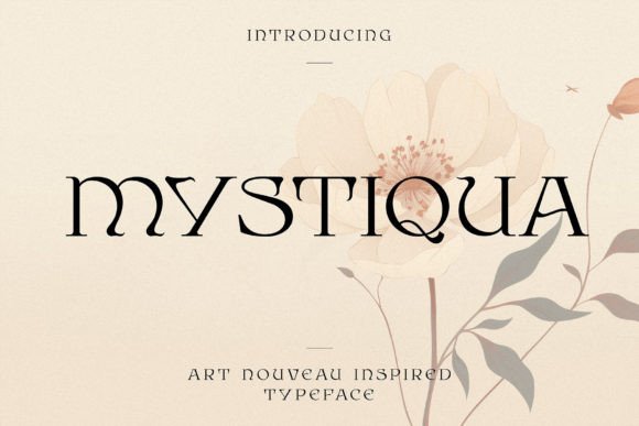 Mystiqua: An Art Nouveau Typeface for Timeless Branding