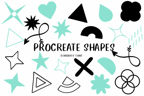 Procreate Shapes: The Playful Dingbat Font for Instant Visual Impact