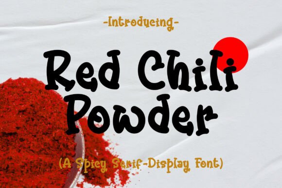 Red Chili Powder: A Handwritten Font with Serious Character