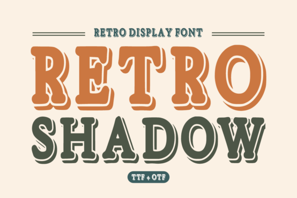 Retro Shadow: Bold Western Typography with Vintage Soul