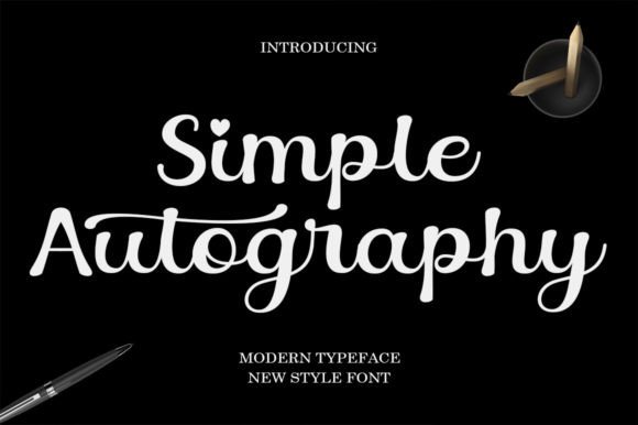 Simple Autography: The Handwritten Font for Modern Designers