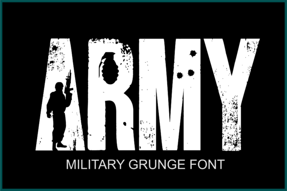 The Army Font: Rugged, Distressed Typography for Bold Projects